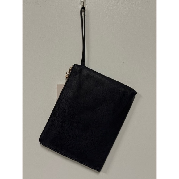 NWT LC Lauren Conrad Contemporary Wired Wristlet Blue Faux Leather - Picture 4 of 10